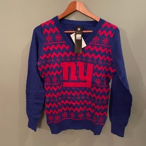 NWT NFL NY Giants holiday sweater - size large